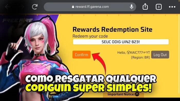 Garena Free Fire: Verifique a Lista de Códigos FF disponíveis para